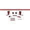 Ekena Millwork Premium J-Top Mount Barn Door Hardware Set w/ 6' Track for 1 3/8" to 2 1/4" Doors, Regal Red GB60010H6RR - alternate 1